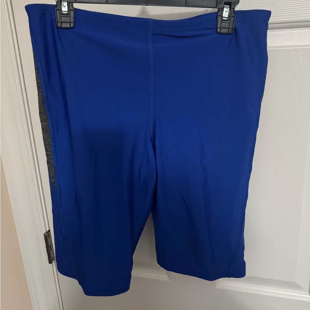 Speedo Men's Pro LT Jammer Swimsuit Electric Blue and Gray NEW NWT 38 $39